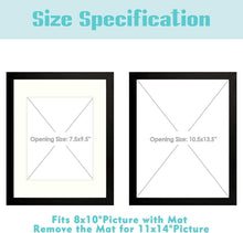 Load image into Gallery viewer, Versatile 11x14 Picture Frames - 12-Pack with Glass &amp; Wall Mounting Hardware