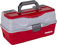 Load image into Gallery viewer, Classic 3-Tray Fishing Tackle Box with Water-Resistant Design &amp; 32 Compartments