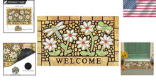 Load image into Gallery viewer, Stylish 24x36 Heavy-Duty Outdoor Mat with Dragonfly Design - Indoor/Outdoor Use