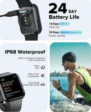 Load image into Gallery viewer, IP68 Waterproof Smart Watch with Bluetooth Calling &amp; Alexa for Fitness Buffs