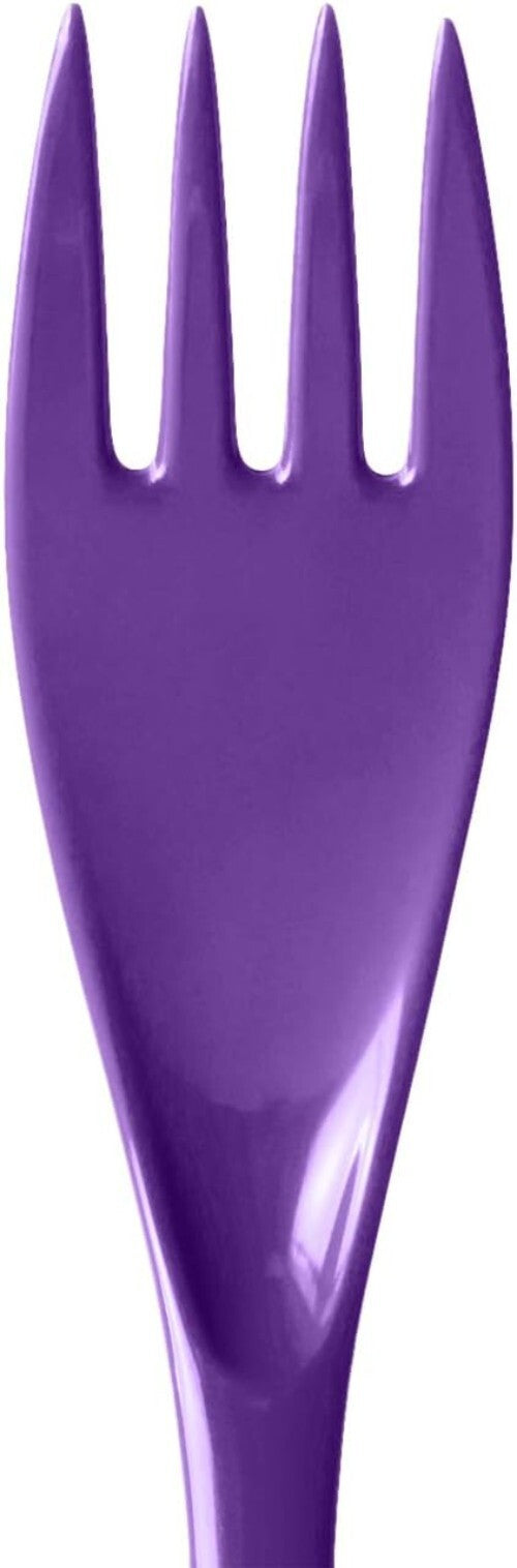 Durable Purple Melamine Utensils Set (12 Pieces) - Ideal for Serving & Cooking