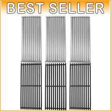 Load image into Gallery viewer, Stainless Steel Emitter Plate &amp; Cast Iron Grate for Char-Broil 3 Burner Grills