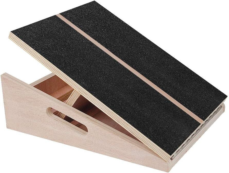 Versatile Wooden Incline Board with Extra Handle - Ideal for Stretching & Rehab