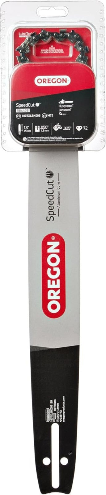 18-Inch Replacement Chainsaw Bar & Chain Combo - Lightweight Iron & Low Kickback