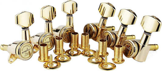 Top Quality Gold Guitar Tuning Pegs - Hexagonal Handle for Left-Handed 6-String