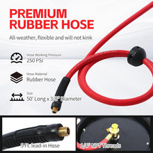 Load image into Gallery viewer, Universal Fit 50ft Retractable Air Hose Reel - 250 PSI with Easy Ratchet Release