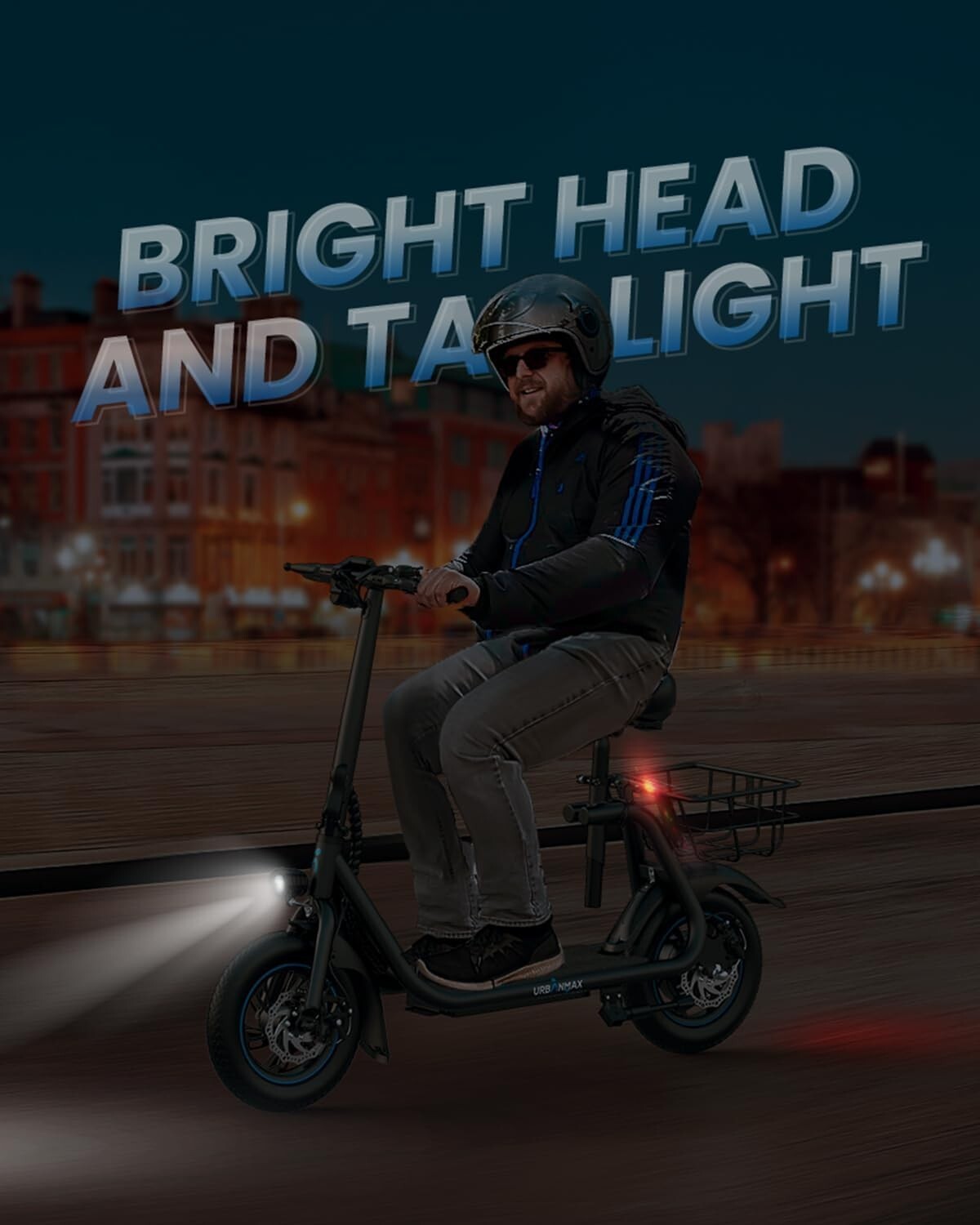 Adjustable-Cushioned Electric Scooter with Digital Display & 265 lbs Capacity