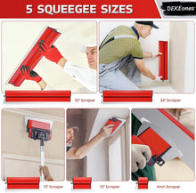 Load image into Gallery viewer, Premium Drywall Skimming Blade Set - 5 Stainless Steel Sizes w/ Portable Case