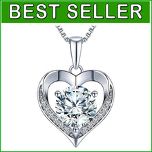 Load image into Gallery viewer, Engraved 'I LOVE YOU' Heart Pendant - Moissanite Jewelry for Special Occasions