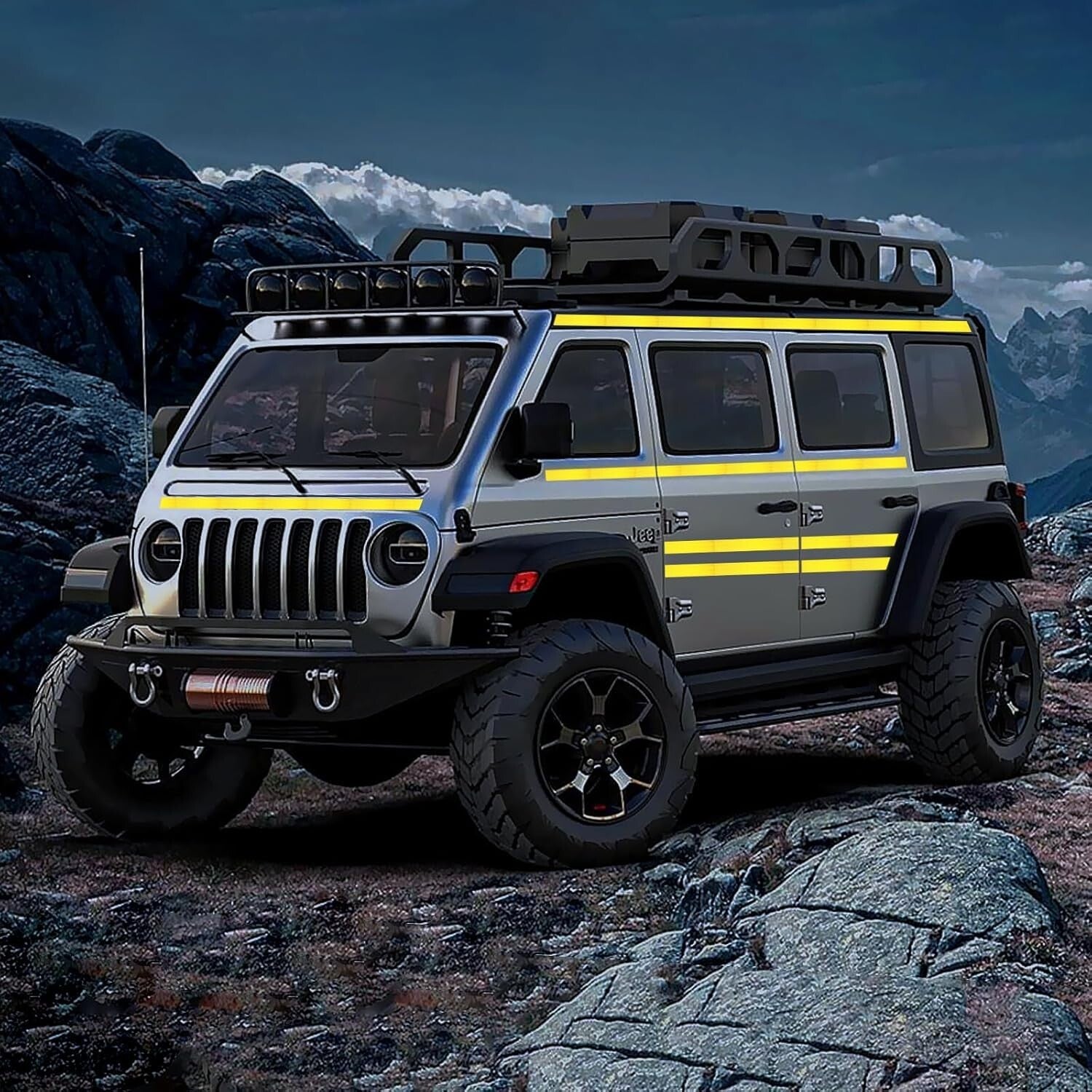 Durable Yellow Reflective Adhesive Tape - 3 Inch x 66 Feet for Versatile Use