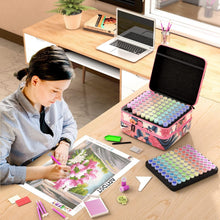 Load image into Gallery viewer, Durable Pink 240 Slots Diamond Art Organizer with Complete Tool Kit Included