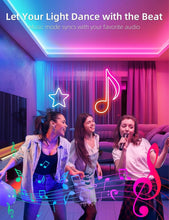 Load image into Gallery viewer, Flexible 16.4Ft LED Neon Rope Lights - Waterproof, App Control &amp; Color Changing