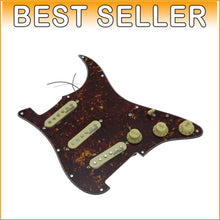 Load image into Gallery viewer, Loaded Vintage Tortoise Pickguard for USA/Mexico Fender Stratocaster Guitars