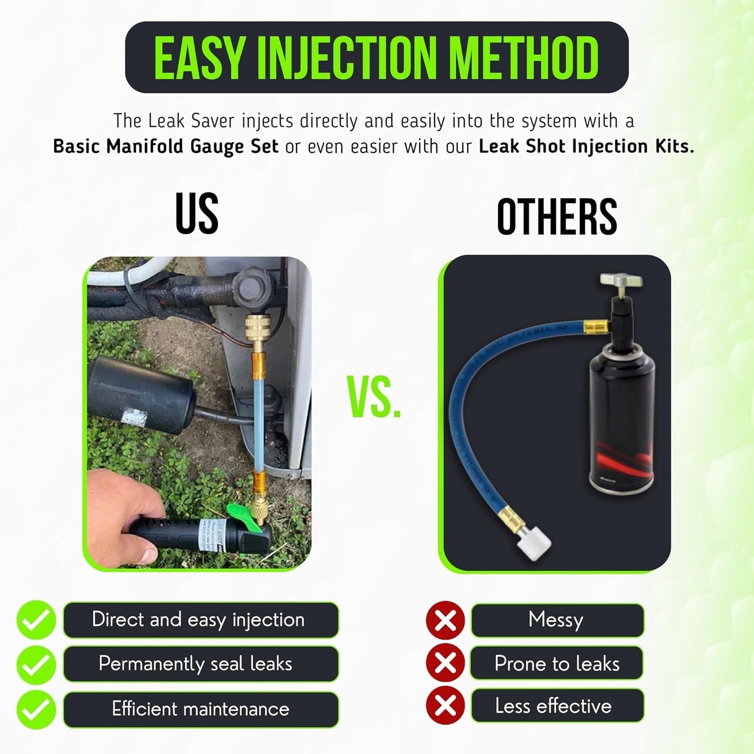 All-in-One AC Leak Sealer | 3-Pack for Home & Car Systems | Safe & Effective