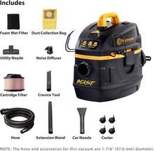 Load image into Gallery viewer, High-Performance Canister Vacuum with 7ft Kink-Resistant Hose &amp; Accessories