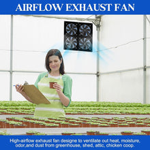 Load image into Gallery viewer, High Efficiency Solar Ventilation Fan - 25W Solar Panel for Barns &amp; Dog Houses