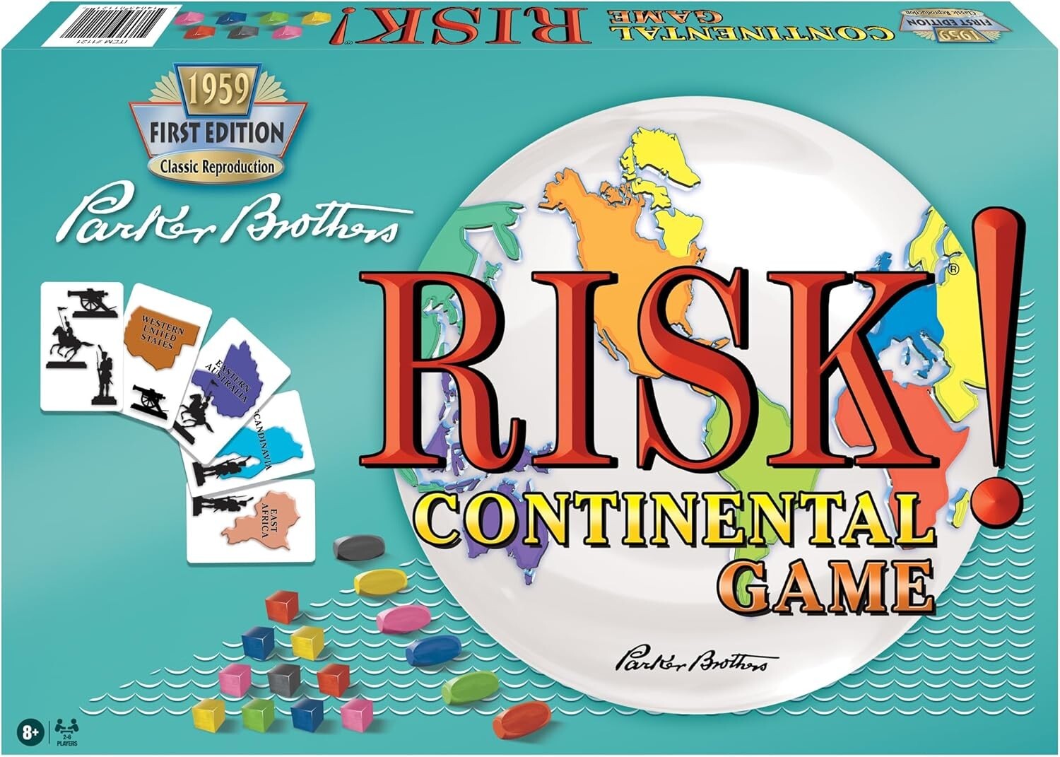 Risk 1959 Classic Reproduction Board Game for World Domination - 2-6 Players