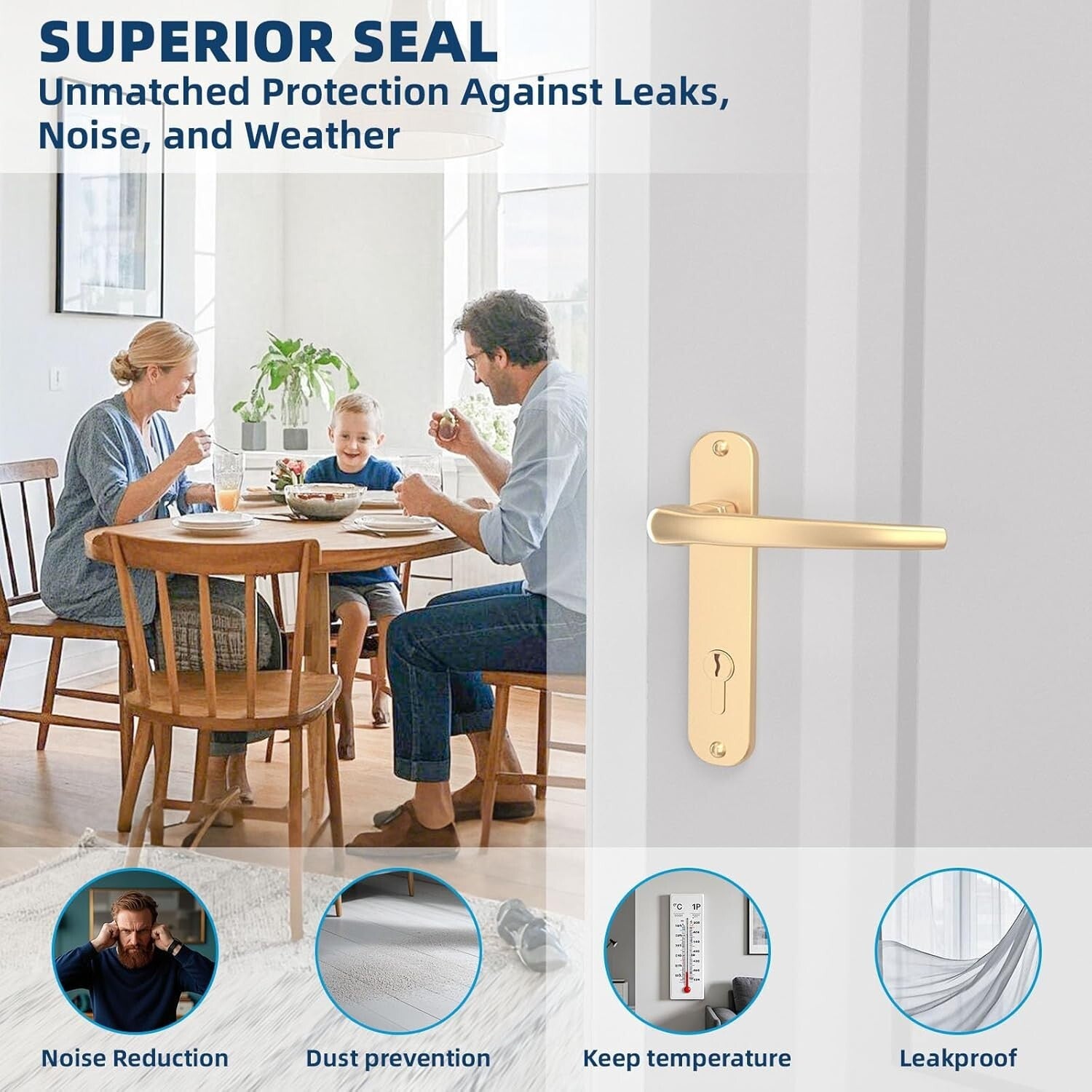 Premium Clear Silicone Door Draft Stopper - 36ft Weather Stripping for Gaps