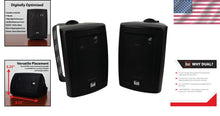 Load image into Gallery viewer, Stylish Black 4" 3-Way Speakers for Home, Pool, Patio, Garage - All Weather Use