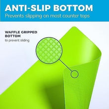 Load image into Gallery viewer, Durable Bamboo Cutting Board with Color-Coded Flexible Mats for Kitchen Safety