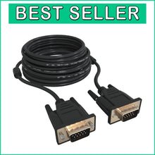 Load image into Gallery viewer, 100ft VGA Cable - Versatile 15-Pin Connection for PCs, TVs, and Projectors