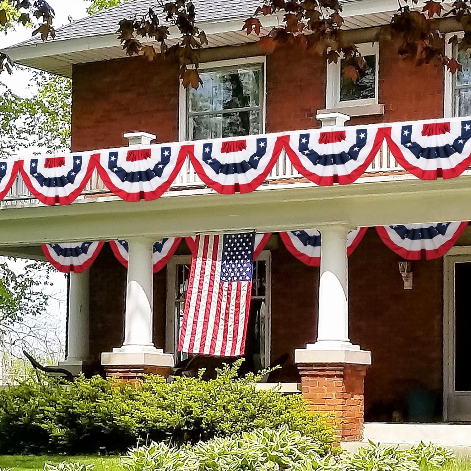Celebrate with 12 Foldable American Flag Banners - 3x6 Feet for Patriotic Events