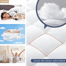 Load image into Gallery viewer, King Quilted Mattress Pad with Deep Pocket 8-21” - Cooling Pillowtop Protector