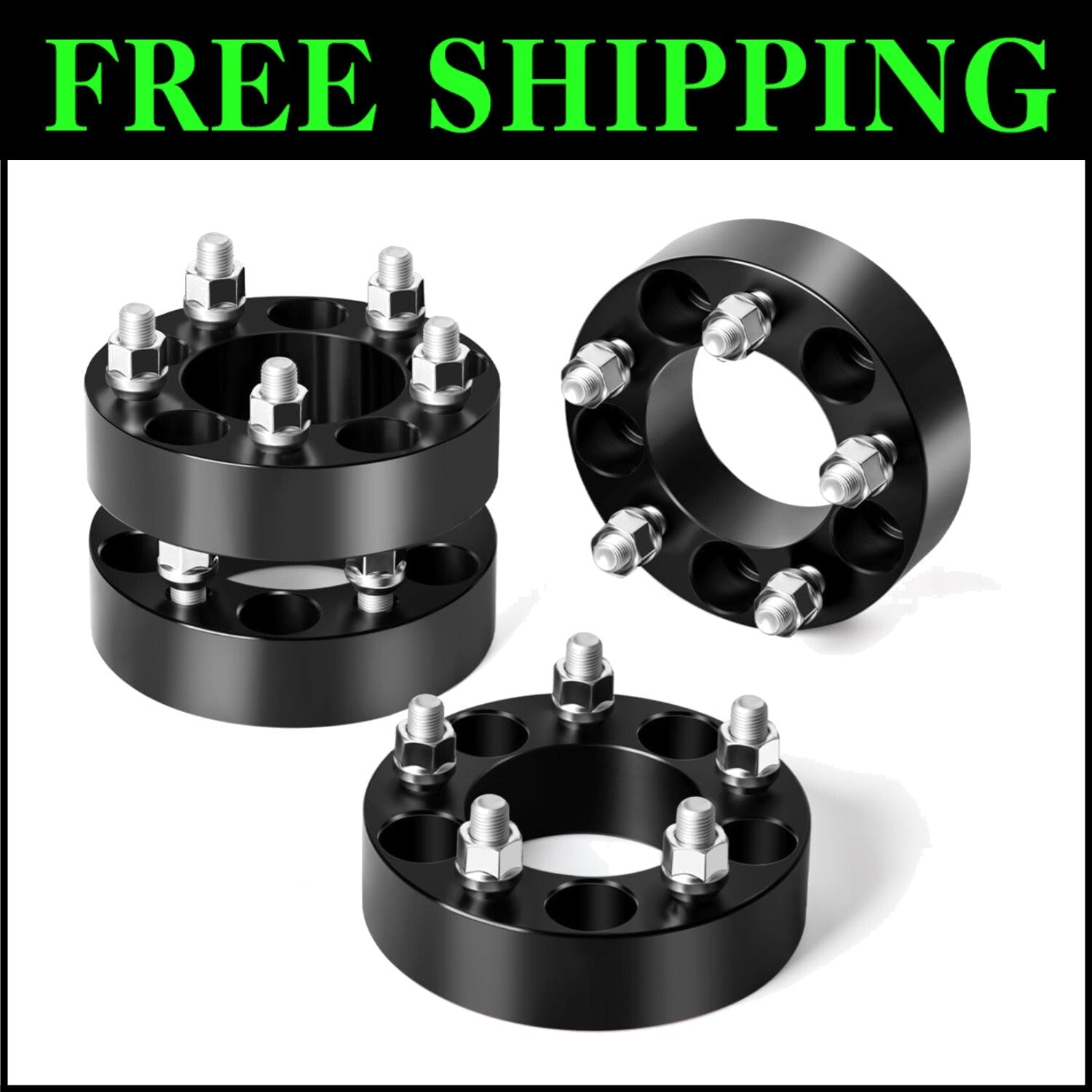 Forged Wheel Spacers 5x4.5" with DACROMAT Bolts - Enhance Jeep Performance