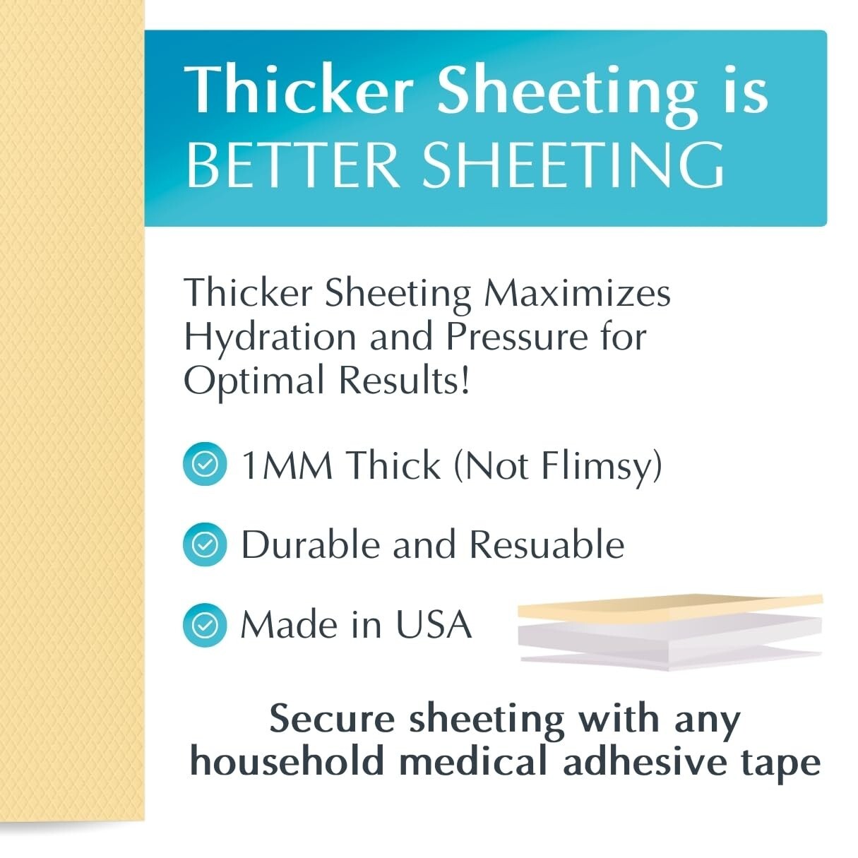 NewGel Plus 1" x 6" Silicone Scar Sheets - Effective for Old and New Scars