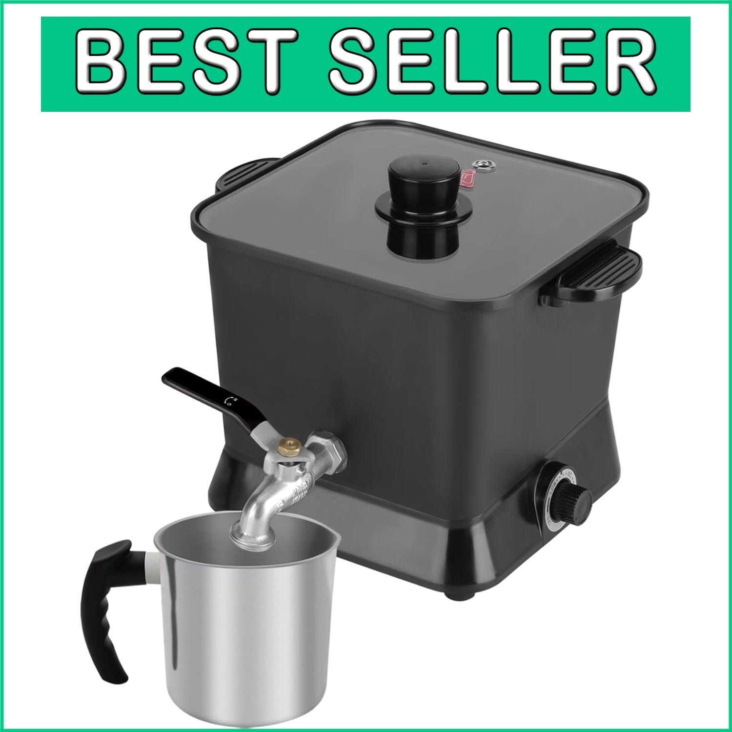 Candle Making Kit: 4.5 Qt Electric Wax Melter & Pouring Pot for Mass Production