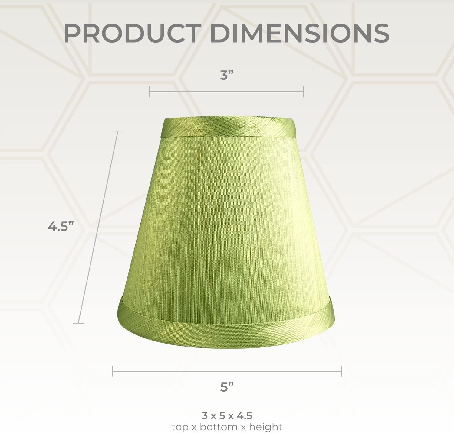 Elegant Light Green Clip-On Chandelier Shades - Traditional Empire Lamp Shade