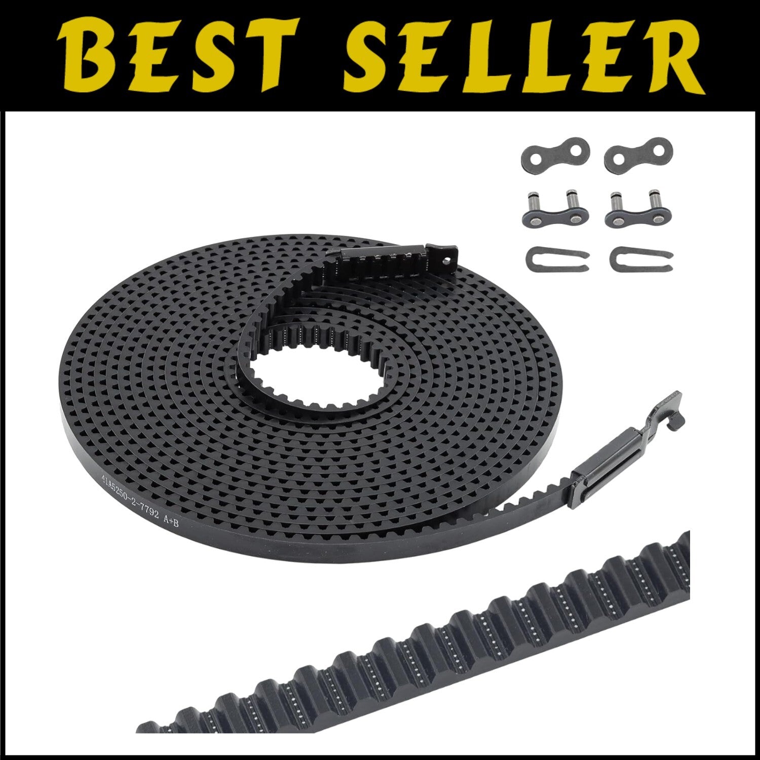Easy-Install 308'' Garage Door Drive Belt - Super Quiet Operation for Residences