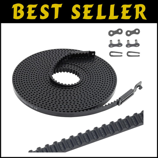 Easy-Install 308'' Garage Door Drive Belt - Super Quiet Operation for Residences