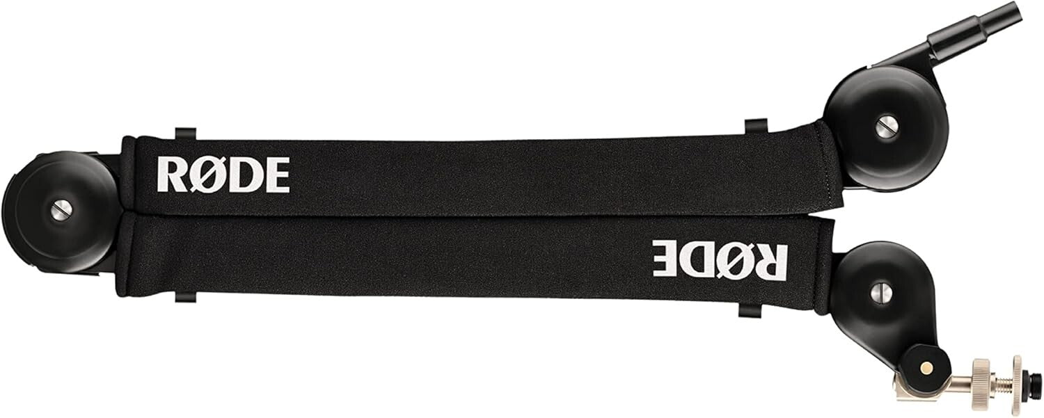 360-Degree Rotation Broadcast Mic Stand with Damped Springs and Cable Management