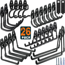 Load image into Gallery viewer, Versatile Wall-Mount Garage Hook Set with Anti-Slip &amp; Rust Resistant Features