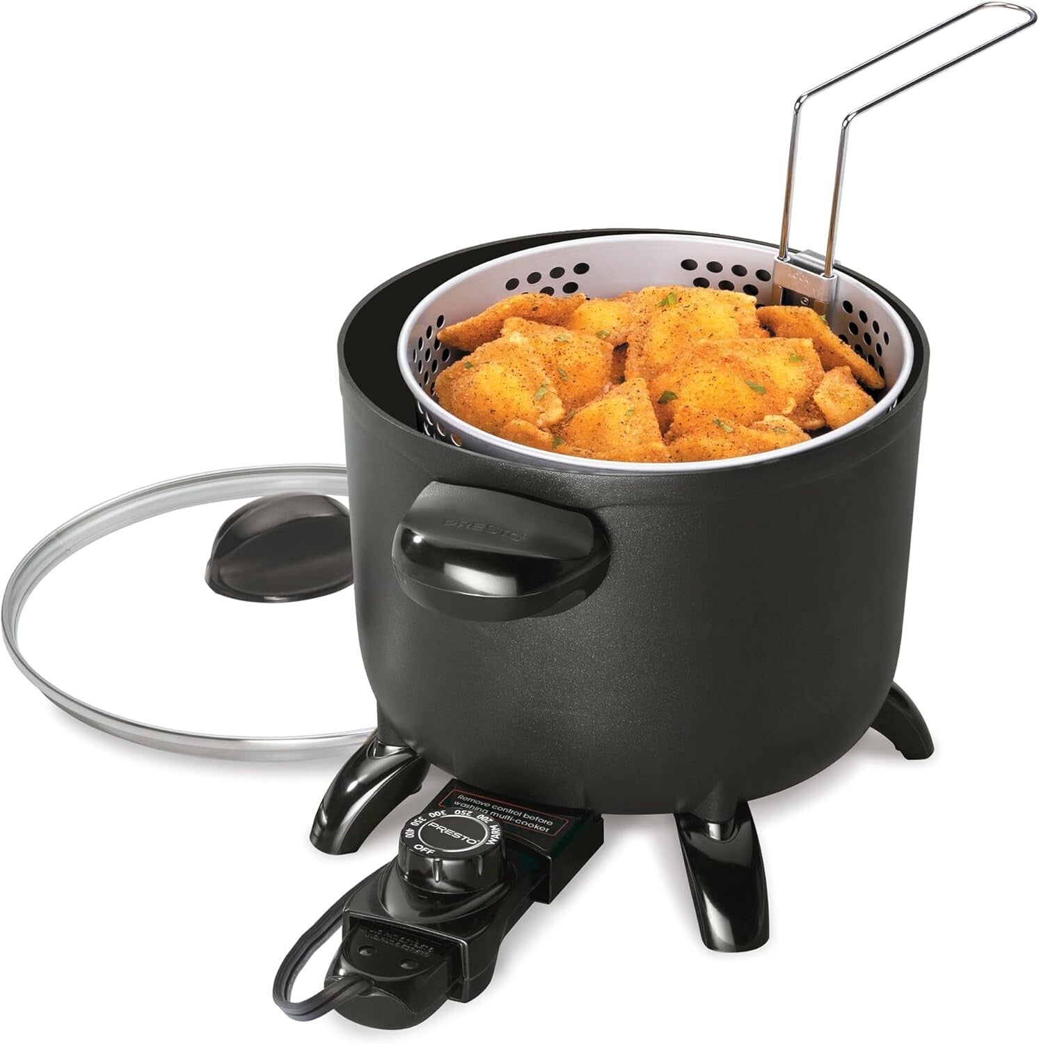 Ceramic Nonstick Multi-Cooker - Deep Fryer and Steamer for Effortless Cooking