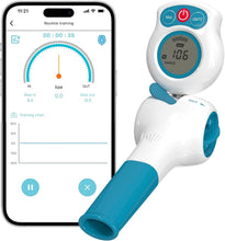 Load image into Gallery viewer, Breathing Trainer with Mobile App &amp; Resistance Levels - Improve Lung Capacity