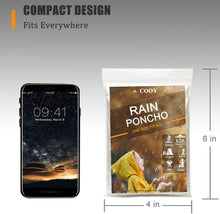 Load image into Gallery viewer, Lightweight 10 Pack Emergency Rain Ponchos for Adults &amp; Kids - Easy Carry