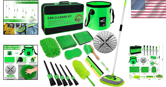 Advanced 17-Piece Car Wash & Detailing Set: Ultimate Cleaning Solution