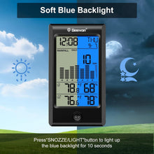 Load image into Gallery viewer, Smart Self-Emptying Rain Gauge with Blue Backlit Display &amp; Indoor Monitoring