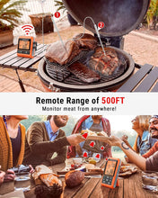 Load image into Gallery viewer, Precision Wireless Meat Thermometer with Dual Probes for Outdoor Cooking &amp; BBQ