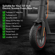 Load image into Gallery viewer, Durable 10x2.125 Solid Rubber Tire - Anti-Puncture for Electric Scooters (2pcs)