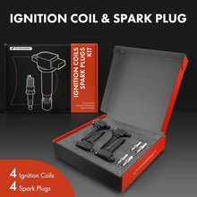 Load image into Gallery viewer, Compatible 4 Ignition Coils &amp; Iridium Spark Plugs for Mazda CX-5, 3, 6 &amp; MX-5