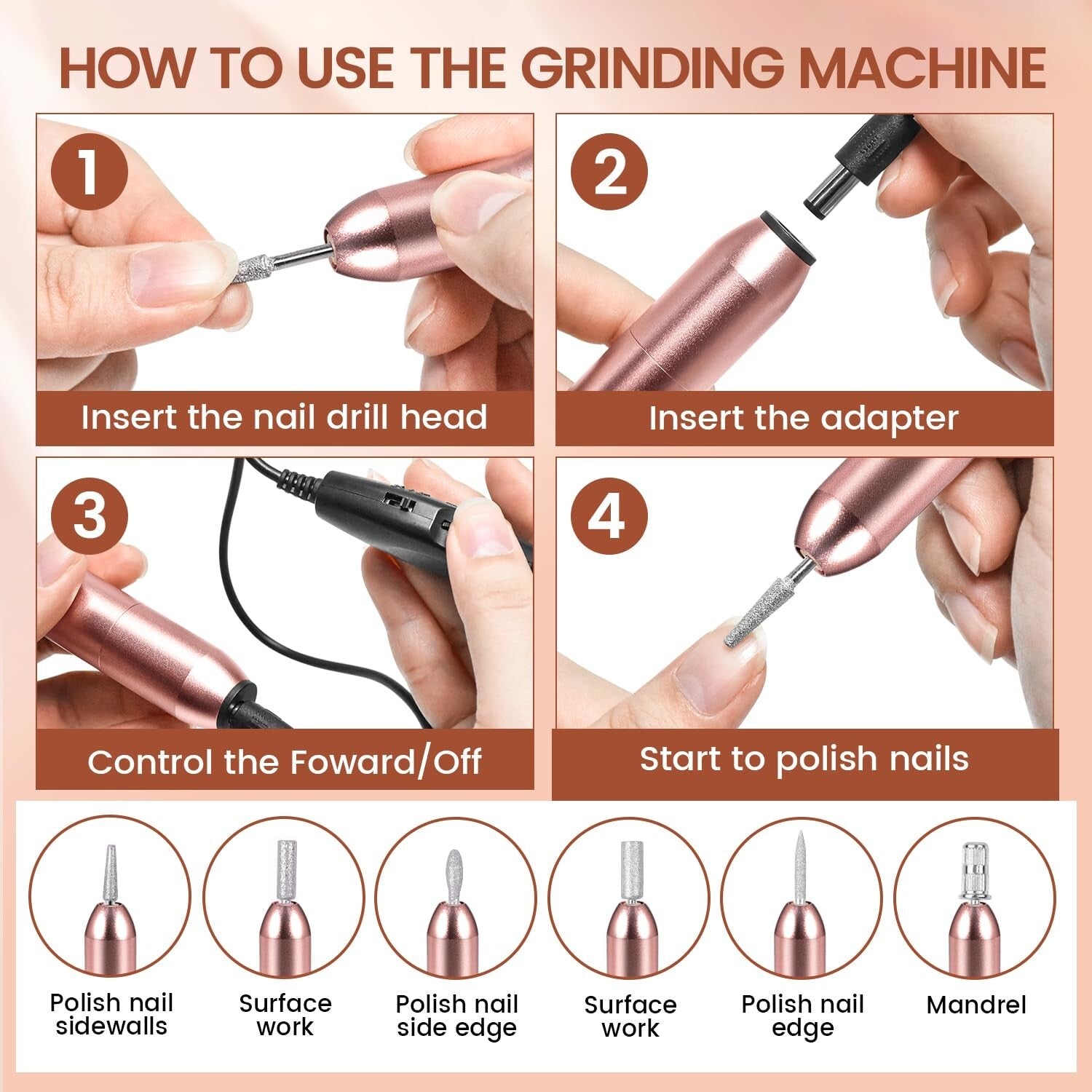 14-Piece Polygel Nail Extension Kit with 48W Lamp & Drill - Ultimate Starter Set