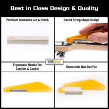 Load image into Gallery viewer, Innovative 6-Pc Electric Guitar Nut File Set in Aluminum Case - Super Light Use