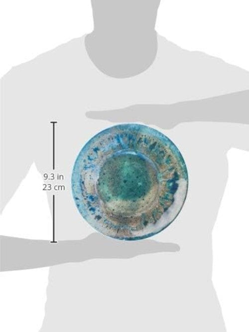 Elegant 11" Teal Melamine Dinner Plates - Shatterproof Set for Stylish Serving