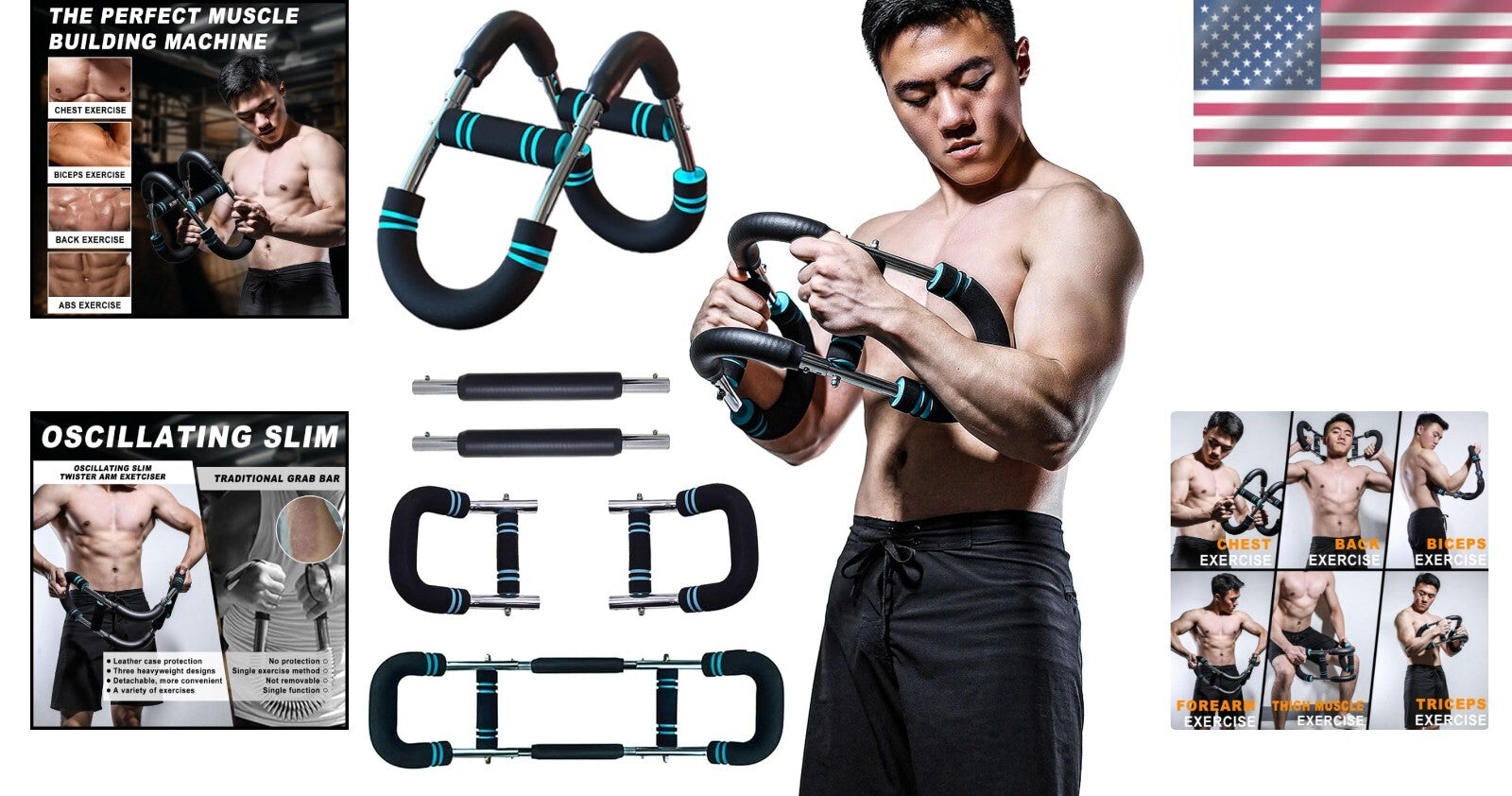 U-Shaped Handle Resistance Training Machine - Perfect for Upper Body Strength