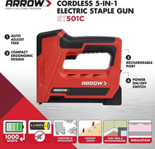 Load image into Gallery viewer, Lightweight Battery-Powered 5-in-1 Stapler &amp; Nail Gun for Professional Projects