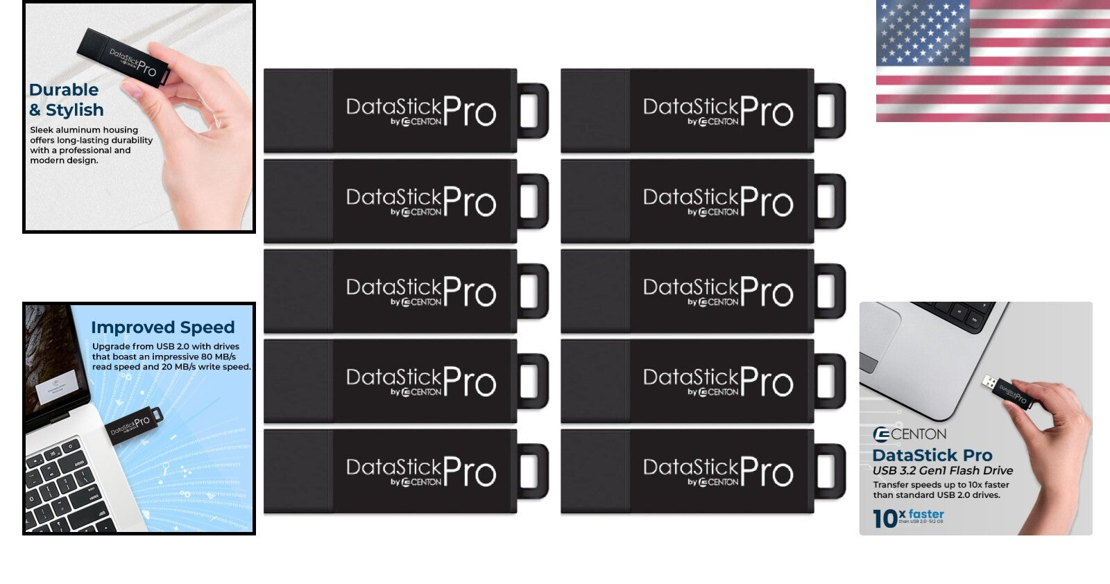 DataStick Pro 256GB Flash Drive - High-Speed USB 3.0 for Efficient Data Transfer
