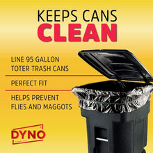 Load image into Gallery viewer, Durable 2 Mil Black Trash Bags - 25 Count for Industrial &amp; Residential Waste